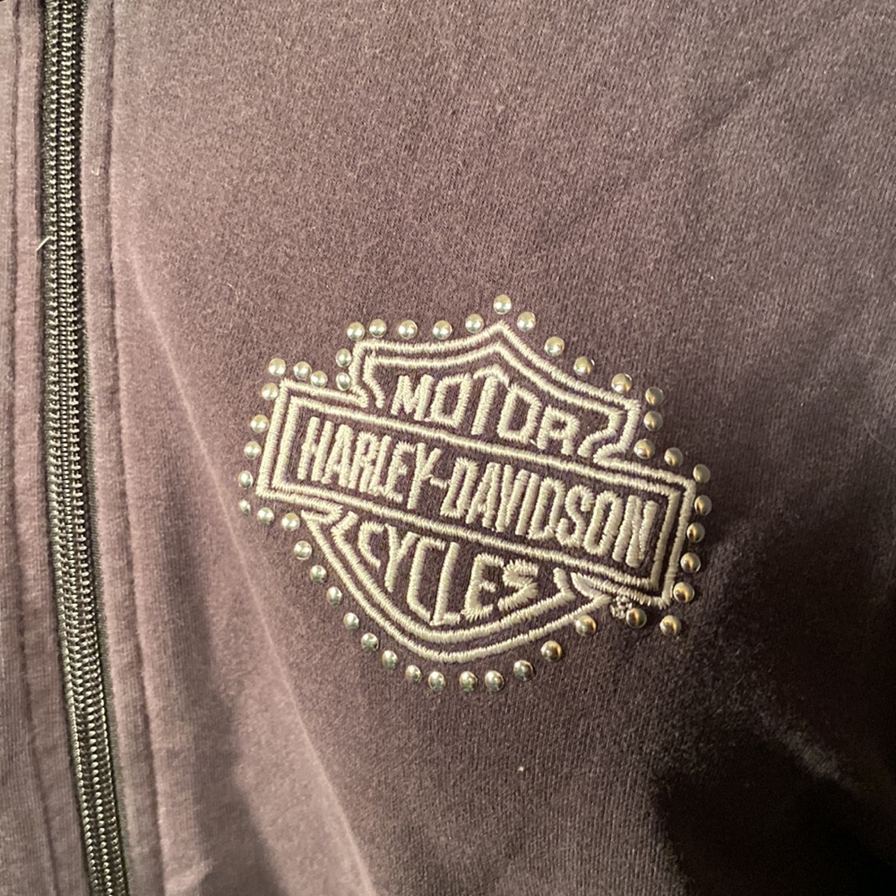 Harley Davidson studded wing hoodie - Picture 2 of 7